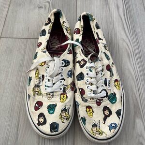 Marvel vans Superhero Character Sneakers - Cream and Multicolor